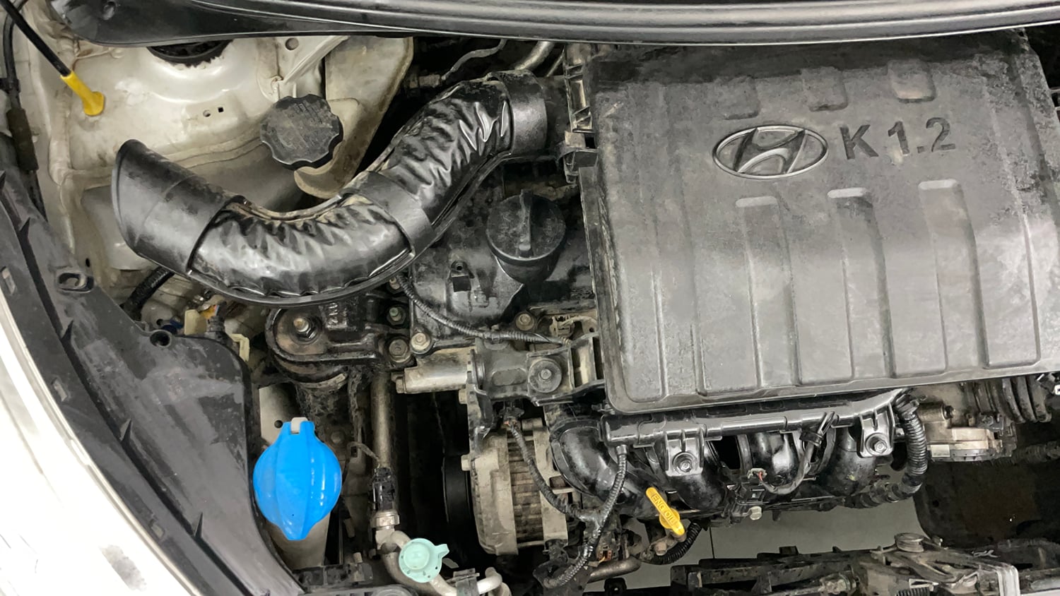 Used 2017 Hyundai Grand i10 Sportz 1.2 Kappa VTVT Petrol Manual engine ENGINE RIGHT SIDE VIEW