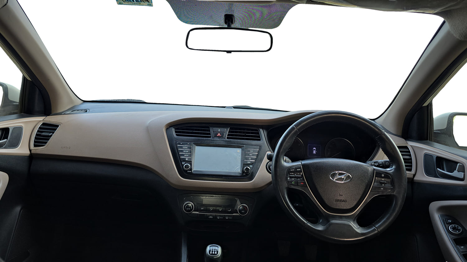 Used 2017 Hyundai Elite i20 Asta 1.2 (O) Petrol Manual interior DASHBOARD VIEW