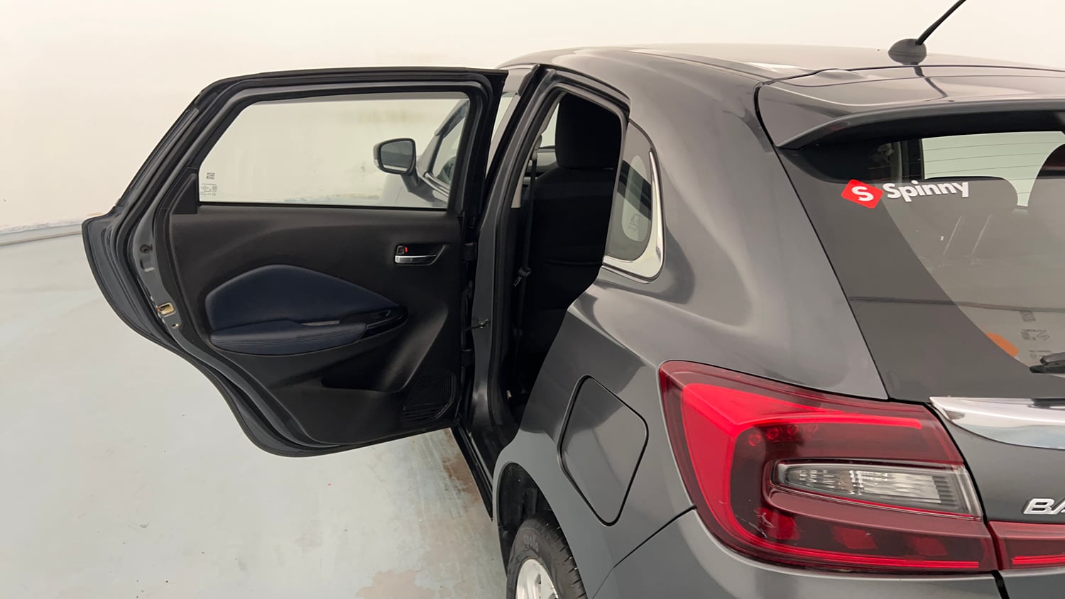 Used 2024 Maruti Suzuki Baleno Zeta MT Petrol Manual interior LEFT REAR DOOR OPEN VIEW