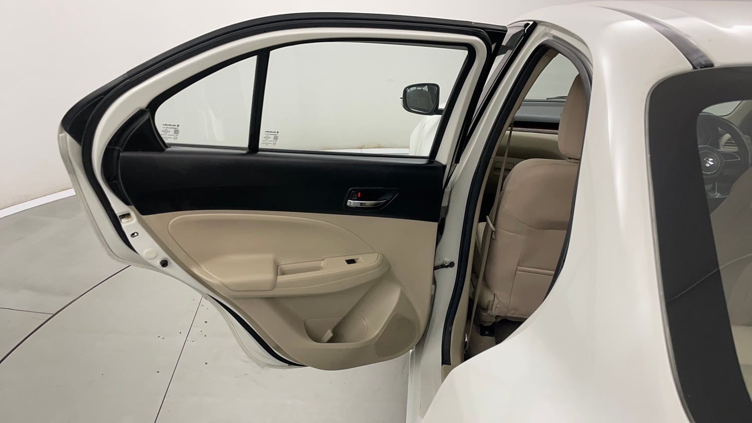 Used 2019 Maruti Suzuki Dzire VXi AMT Petrol Automatic interior LEFT REAR DOOR OPEN VIEW