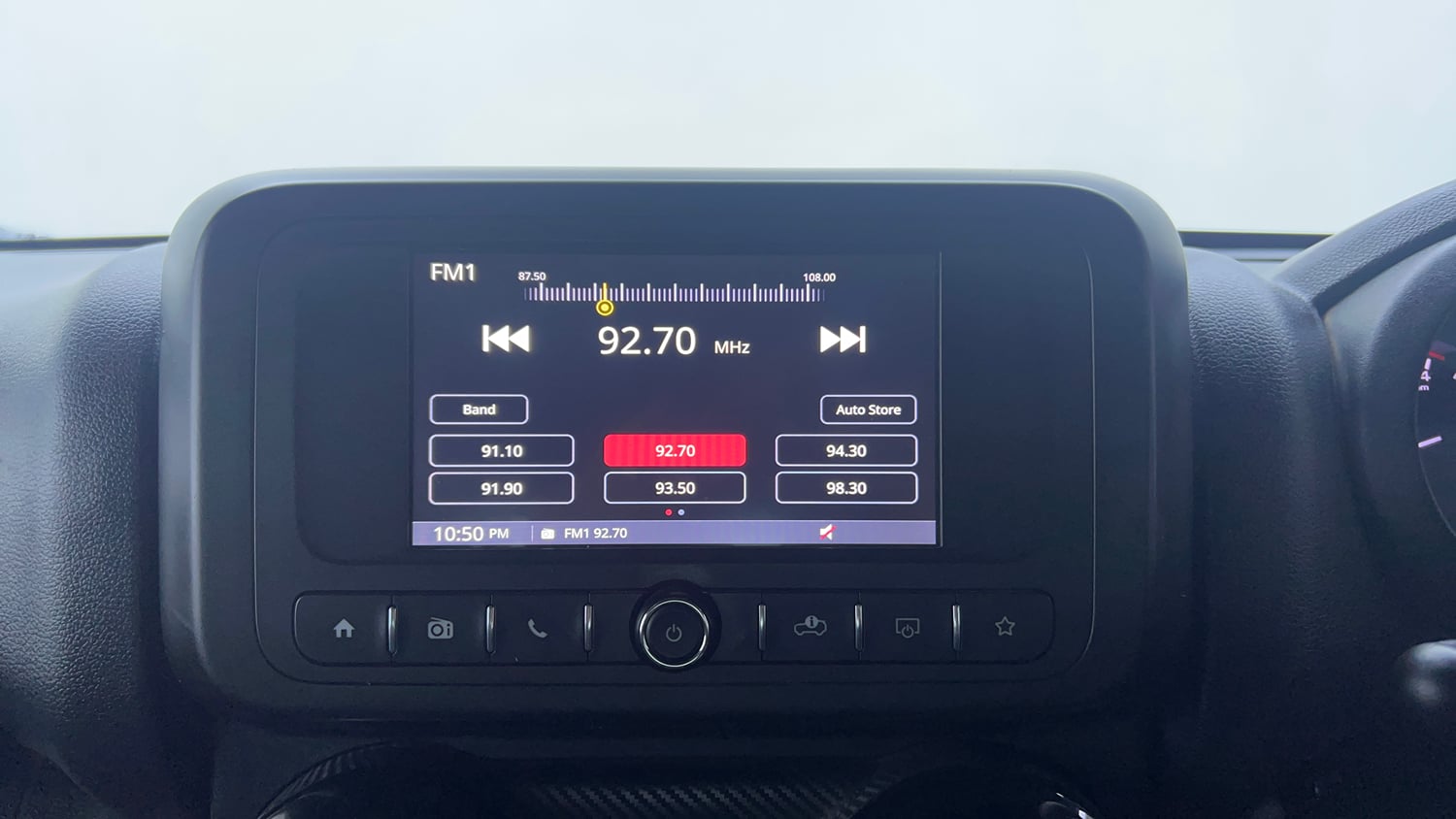 Used 2021 mahindra Thar LX Hard Top Petrol MT 4WD Petrol Manual interior MUSIC SYSTEM & AC CONTROL VIEW