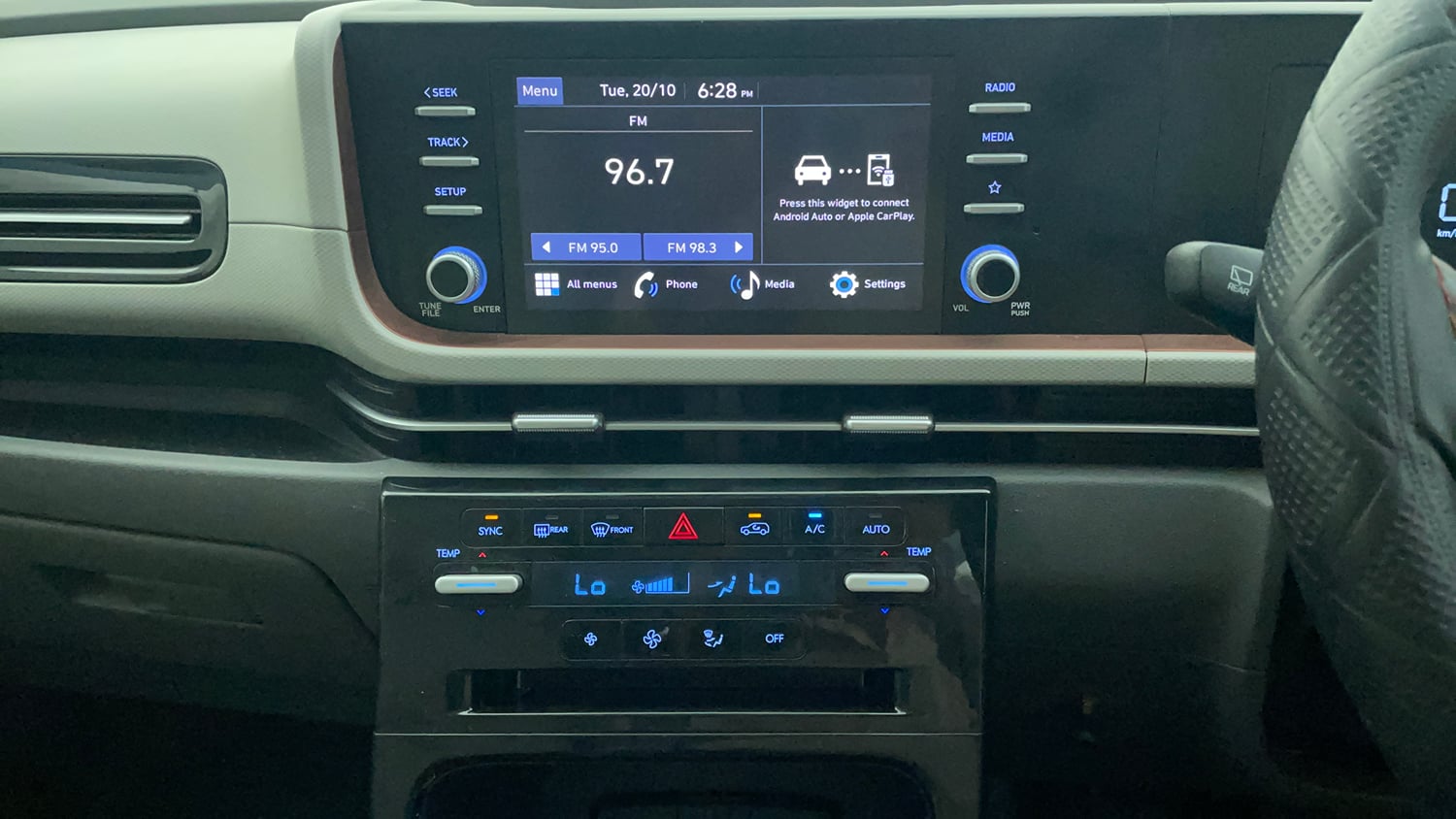 Used 2024 Hyundai Creta 1.5 MPi Petrol MT S(O) Petrol Manual interior MUSIC SYSTEM & AC CONTROL VIEW