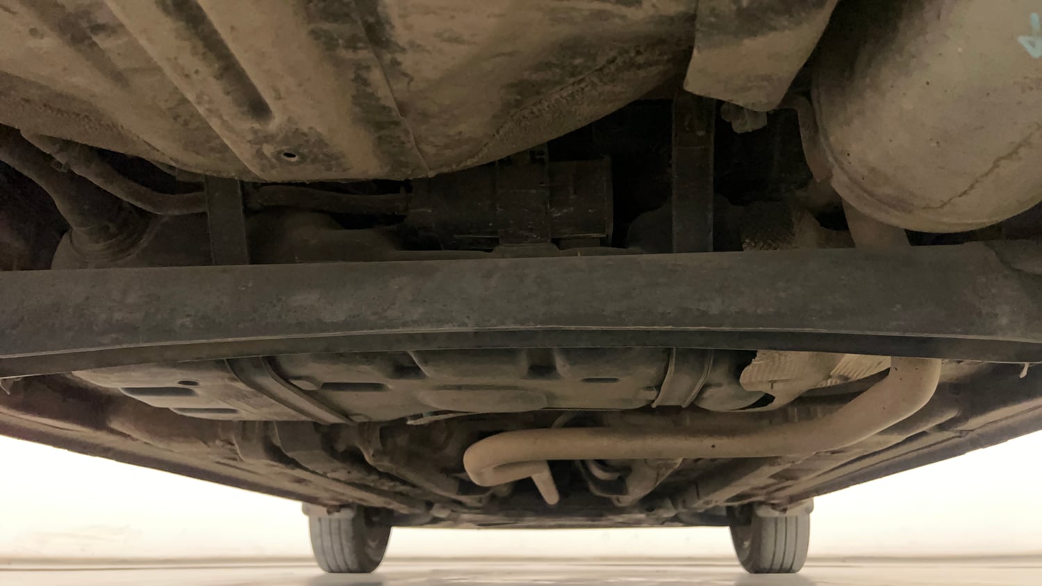 Used 2019 Hyundai Elite i20 Sportz Plus 1.2 Petrol Manual extra REAR UNDERBODY VIEW (TAKEN FROM REAR)
