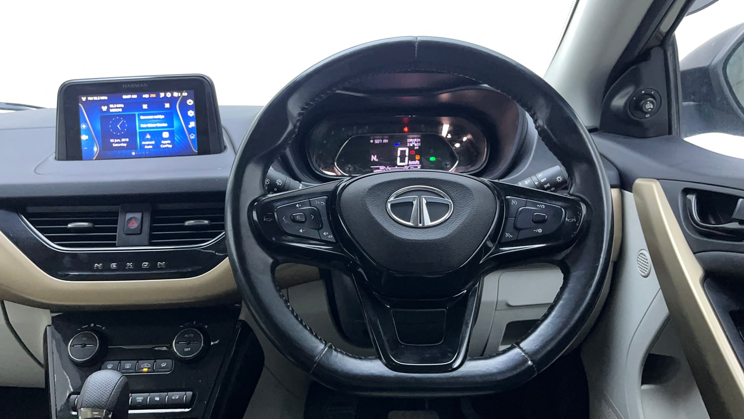 Used 2022 Tata Nexon XZA Plus (Premium) Diesel Jet Diesel Automatic interior STEERING VIEW