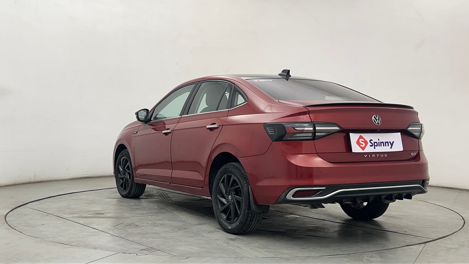 Used 2022 Volkswagen Virtus GT Plus 1.5 TSI EVO DSG Petrol Automatic exterior LEFT REAR CORNER VIEW