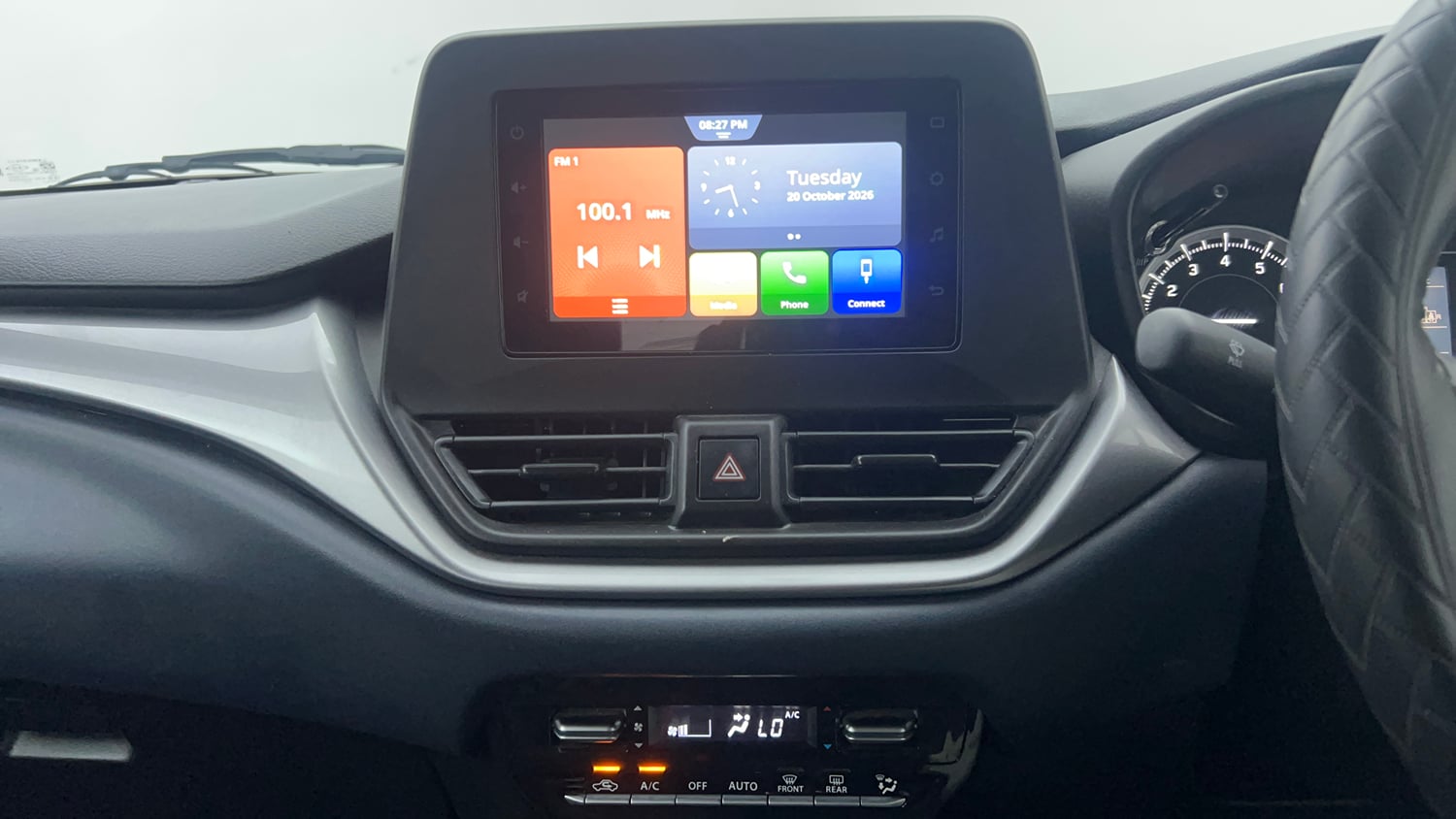 Used 2026 Maruti Suzuki Baleno Delta AGS Petrol Automatic interior MUSIC SYSTEM & AC CONTROL VIEW