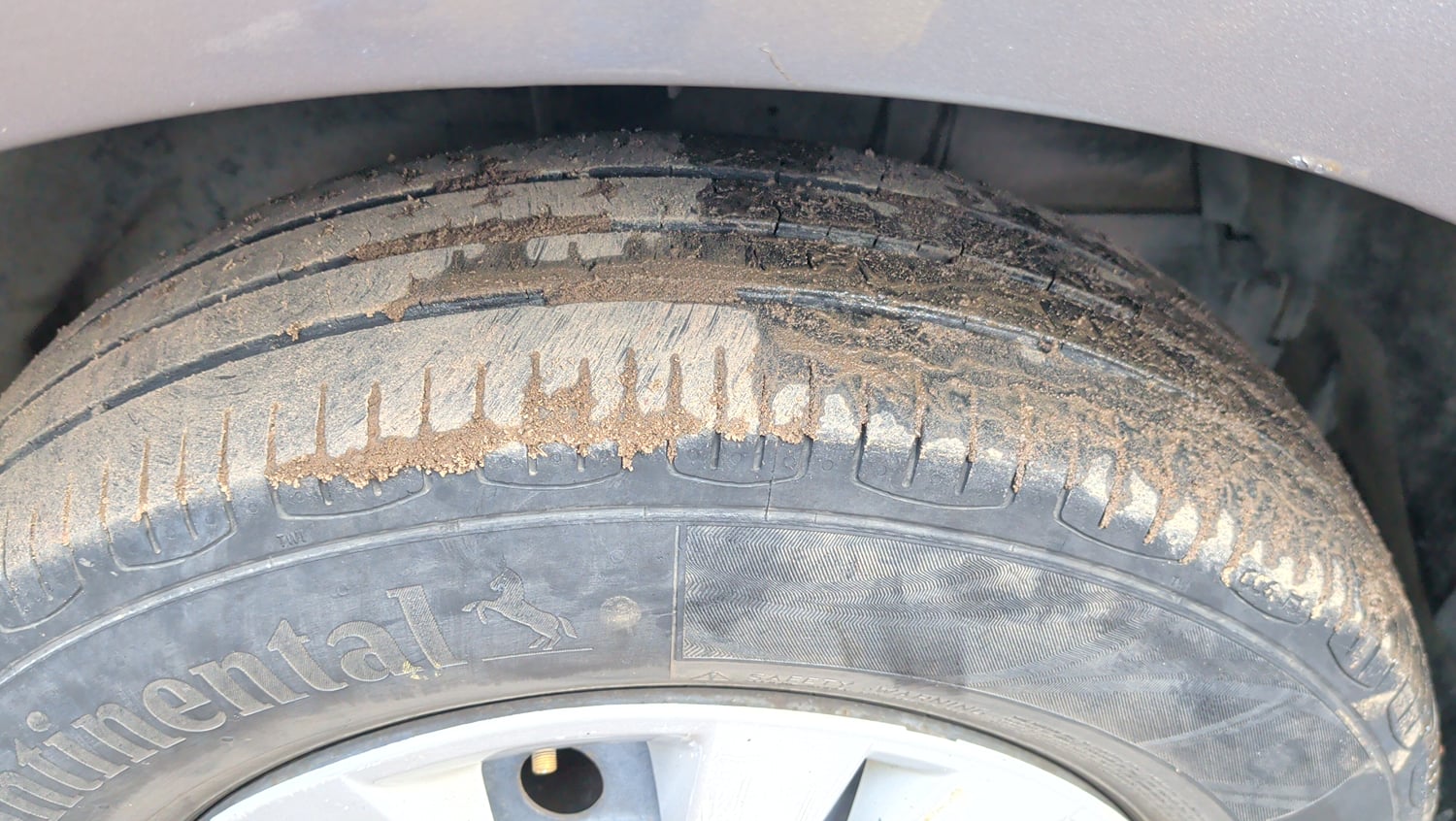Used 2014 Maruti Suzuki Swift Dzire VXI Petrol Manual tyres RIGHT FRONT TYRE TREAD VIEW