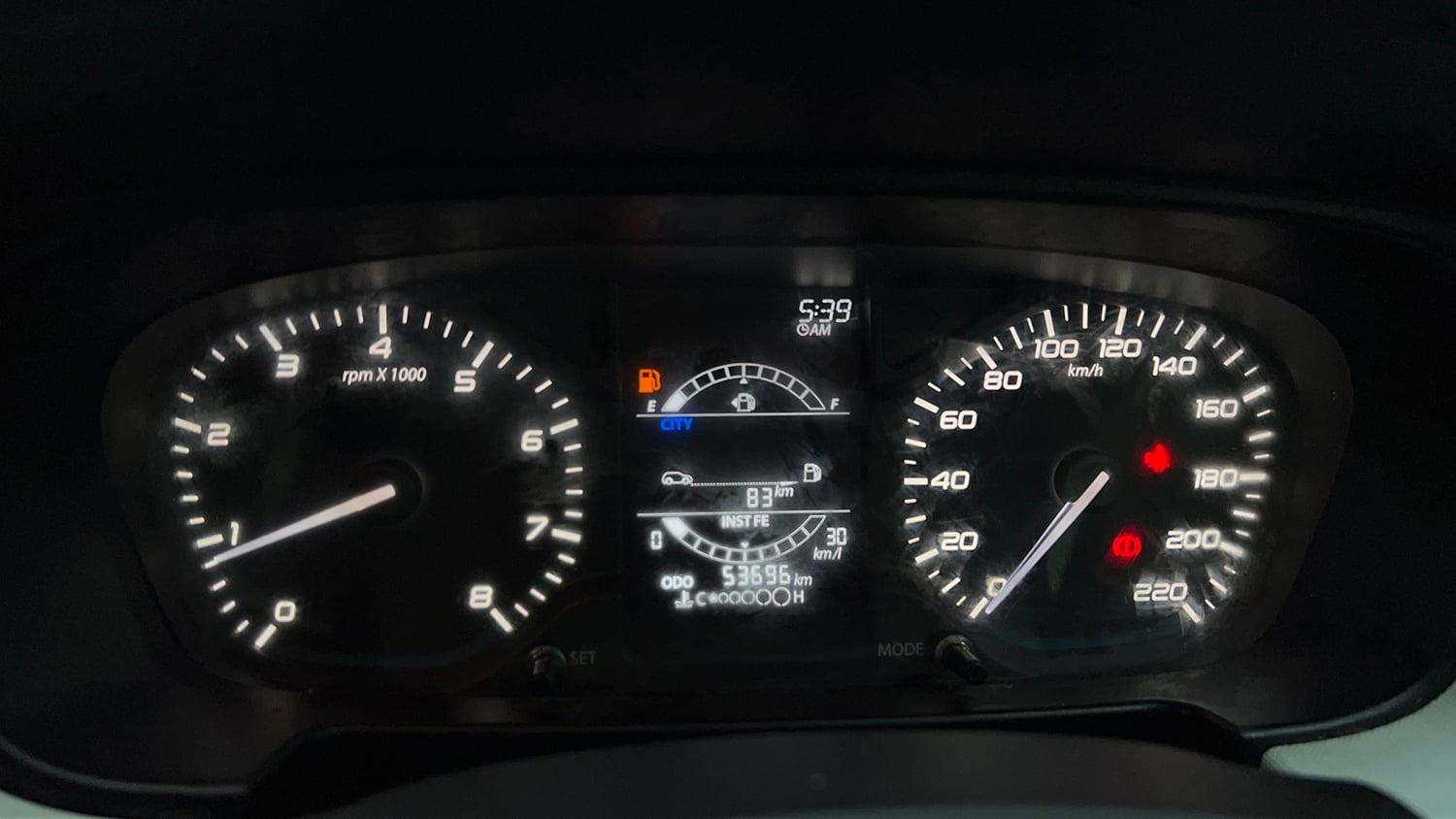Used 2023 Tata Punch Pure MT Petrol Manual interior CLUSTERMETER VIEW