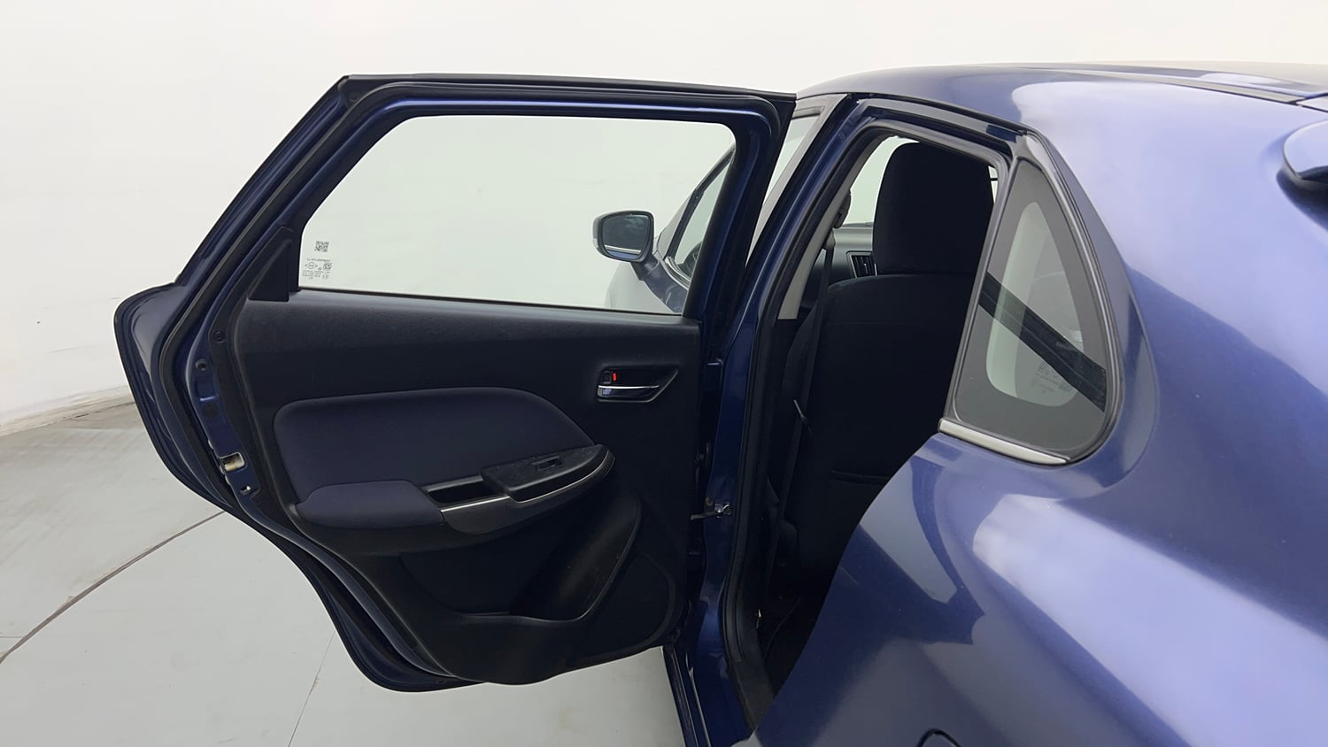Used 2019 Maruti Suzuki Baleno Zeta Petrol Manual interior LEFT REAR DOOR OPEN VIEW