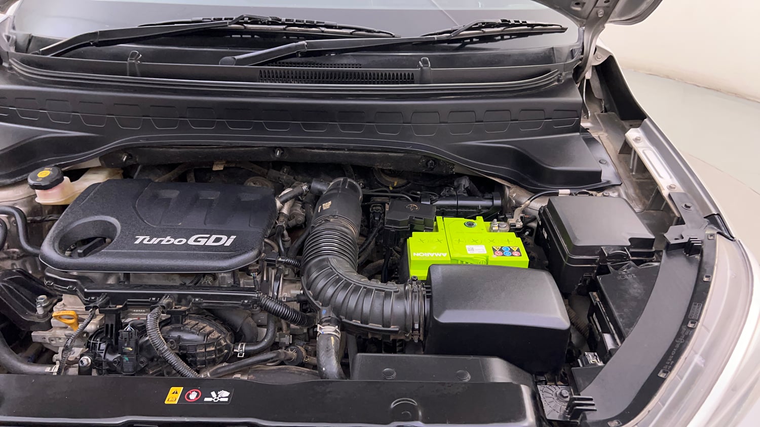 Used 2022 Kia Sonet GTX Plus 1.0 DCT Petrol Automatic engine ENGINE LEFT SIDE HINGE & APRON VIEW