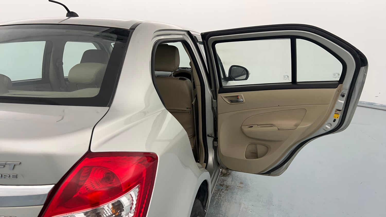 Used 2015 Maruti Suzuki Swift Dzire VXI Petrol Manual interior RIGHT REAR DOOR OPEN VIEW