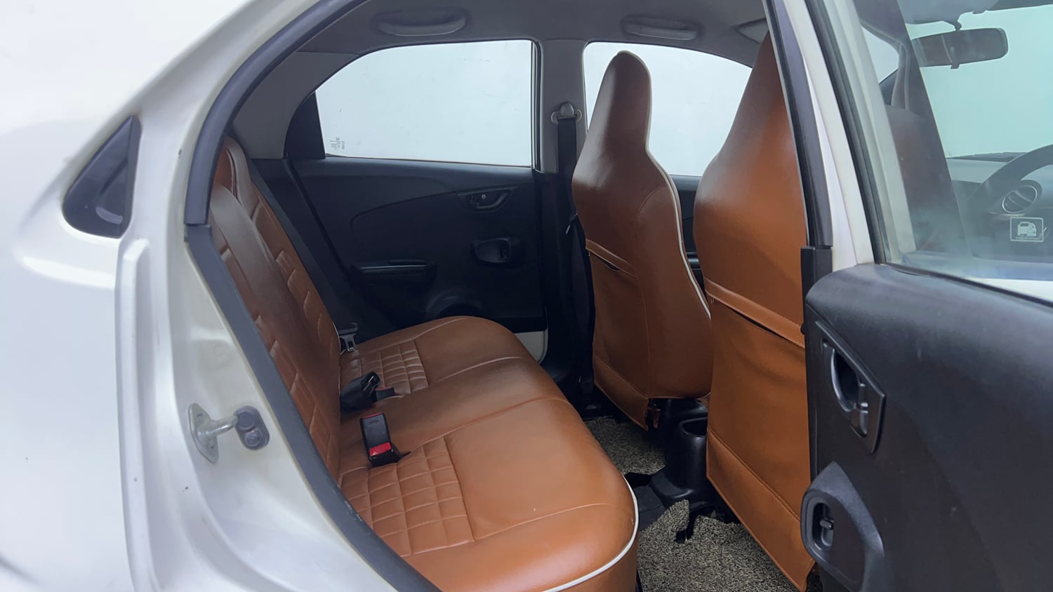 Used 2014 Honda Brio S MT Petrol Manual interior RIGHT SIDE REAR DOOR CABIN VIEW