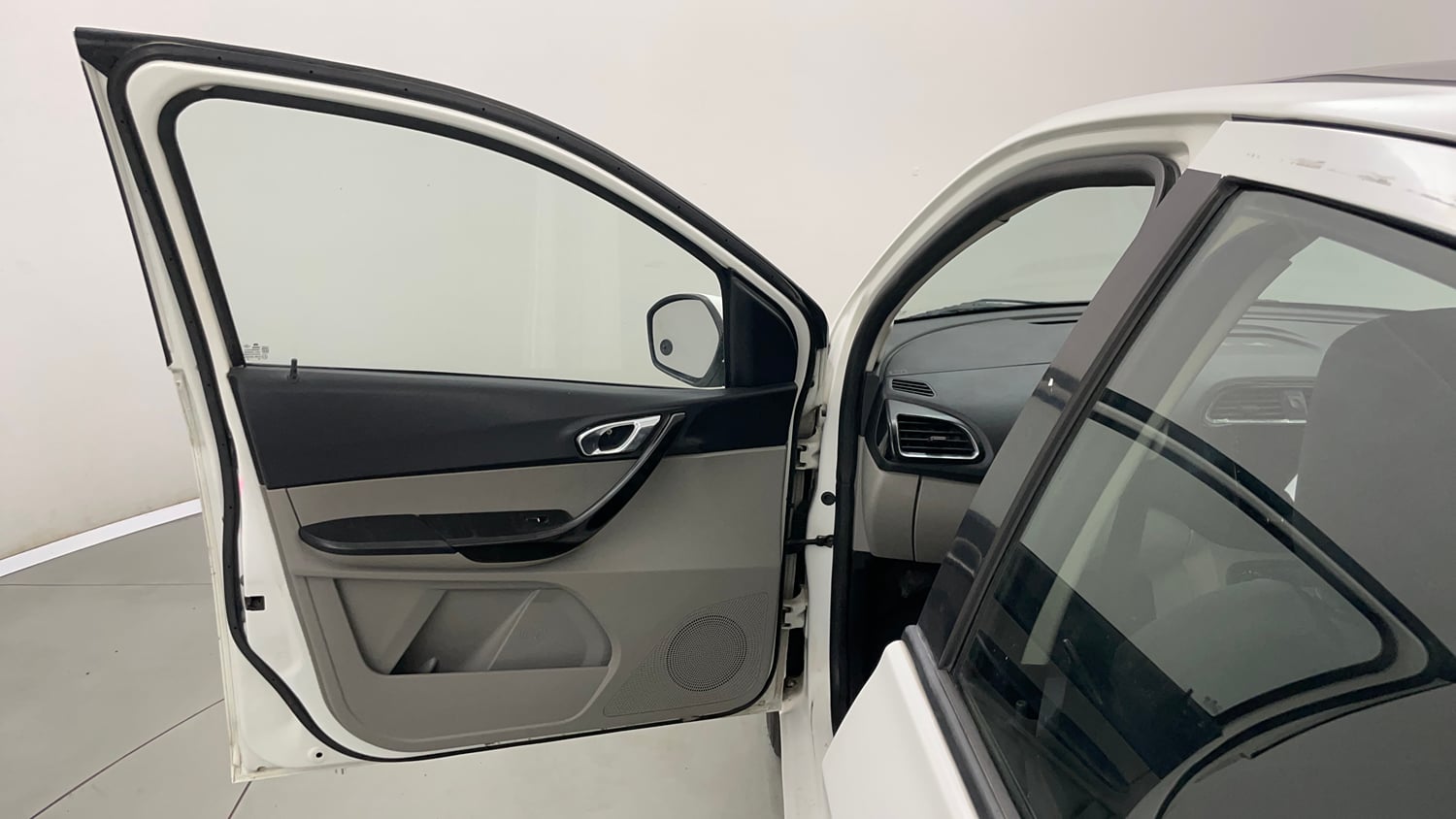 Used 2019 Tata Tiago Revotron XZ Plus Dual Tone Petrol Manual interior LEFT FRONT DOOR OPEN VIEW