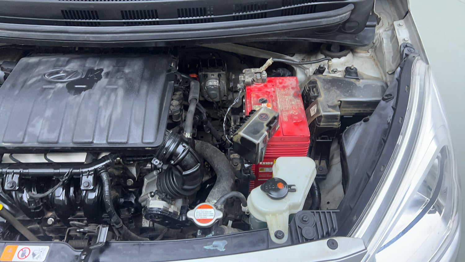 Used 2018 Hyundai Grand i10 Asta 1.2 Kappa VTVT Petrol Manual engine ENGINE LEFT SIDE VIEW