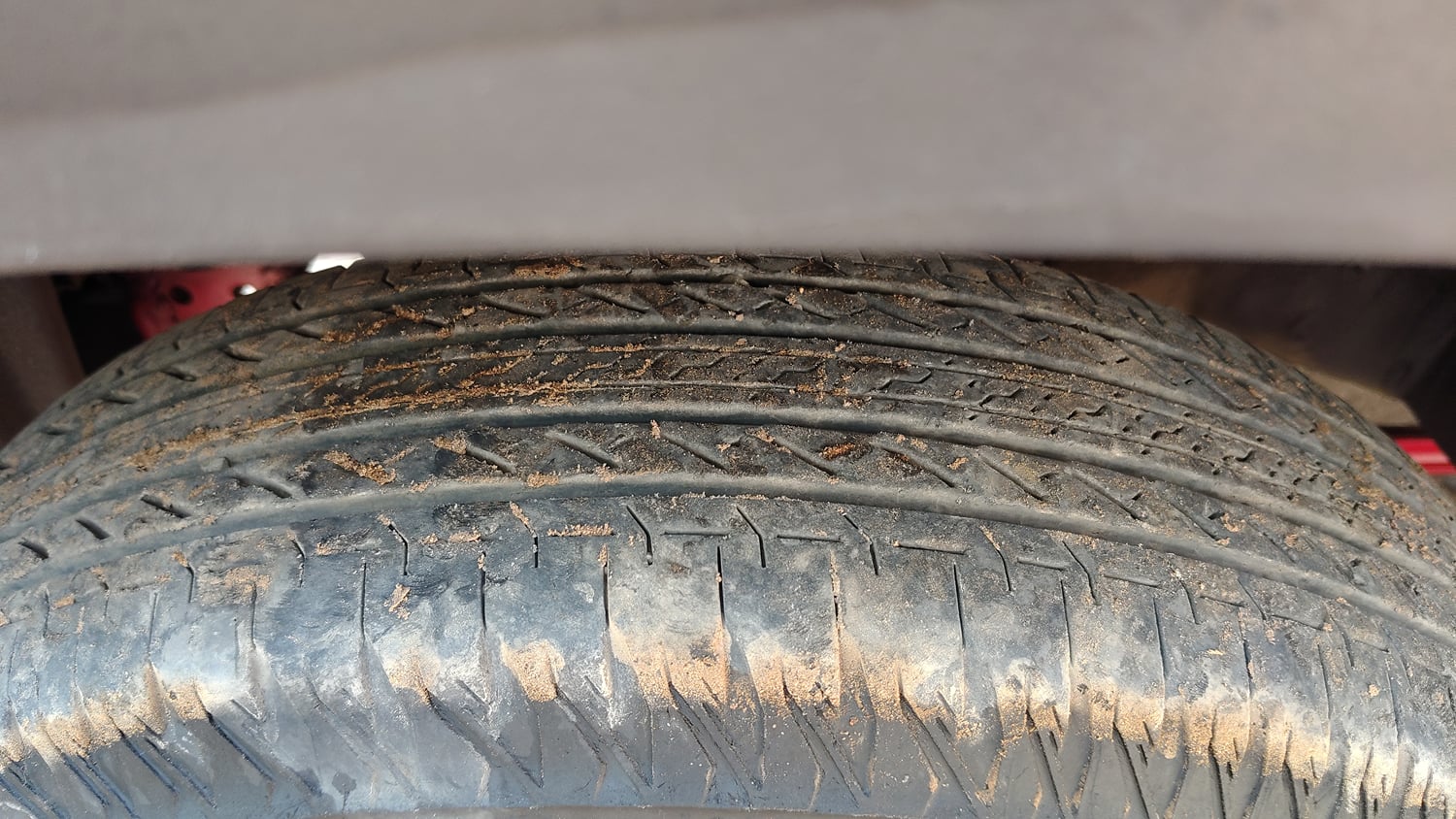 Used 2024 Maruti Suzuki Jimny Zeta MT Petrol Manual tyres LEFT FRONT TYRE TREAD VIEW