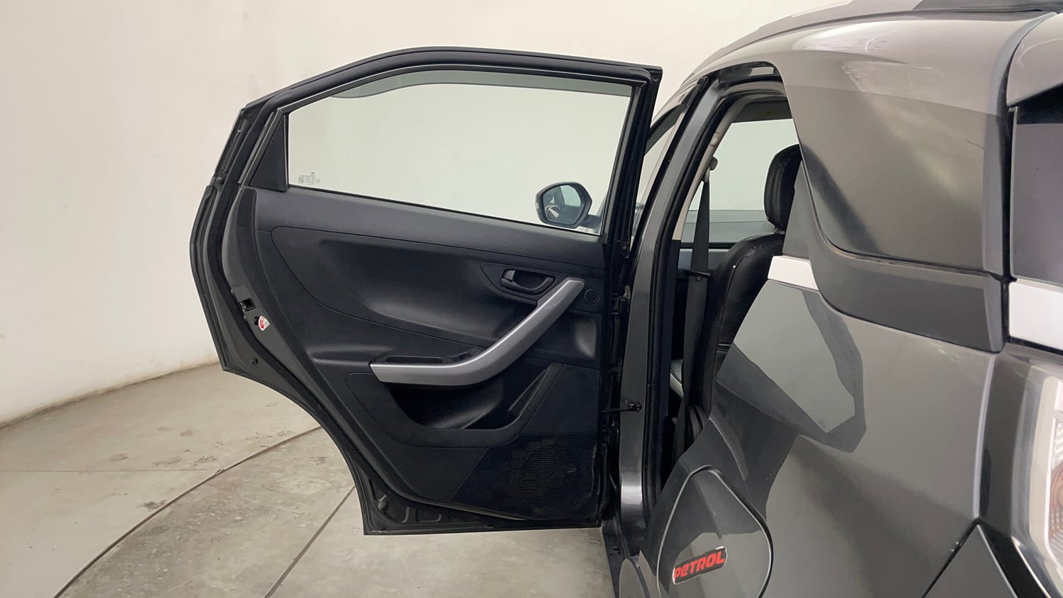 Used 2021 Tata Nexon XM (S) Petrol Manual interior LEFT REAR DOOR OPEN VIEW