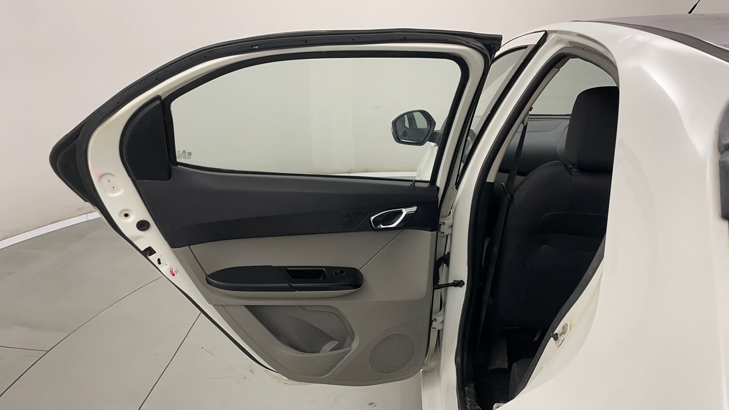 Used 2019 Tata Tiago Revotron XZ Plus Dual Tone Petrol Manual interior LEFT REAR DOOR OPEN VIEW