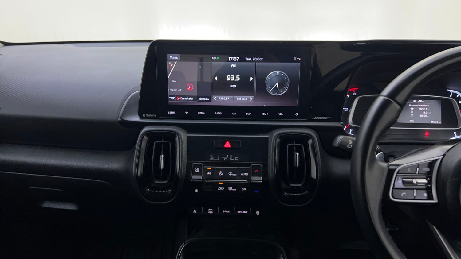 Used 2022 Kia Sonet GTX Plus 1.0 DCT Petrol Automatic interior MUSIC SYSTEM & AC CONTROL VIEW
