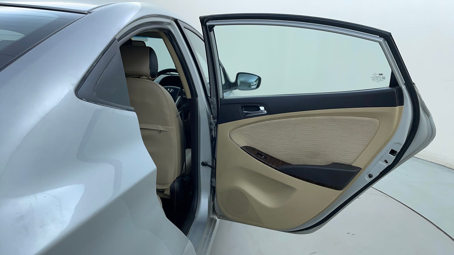 Used 2014 Hyundai Verna Fluidic 1.6 VTVT SX Petrol Manual interior RIGHT REAR DOOR OPEN VIEW