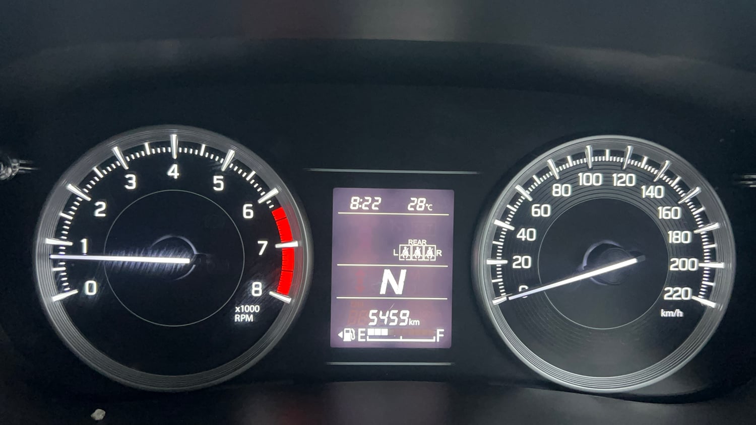 Used 2026 Maruti Suzuki Baleno Delta AGS Petrol Automatic interior CLUSTERMETER VIEW