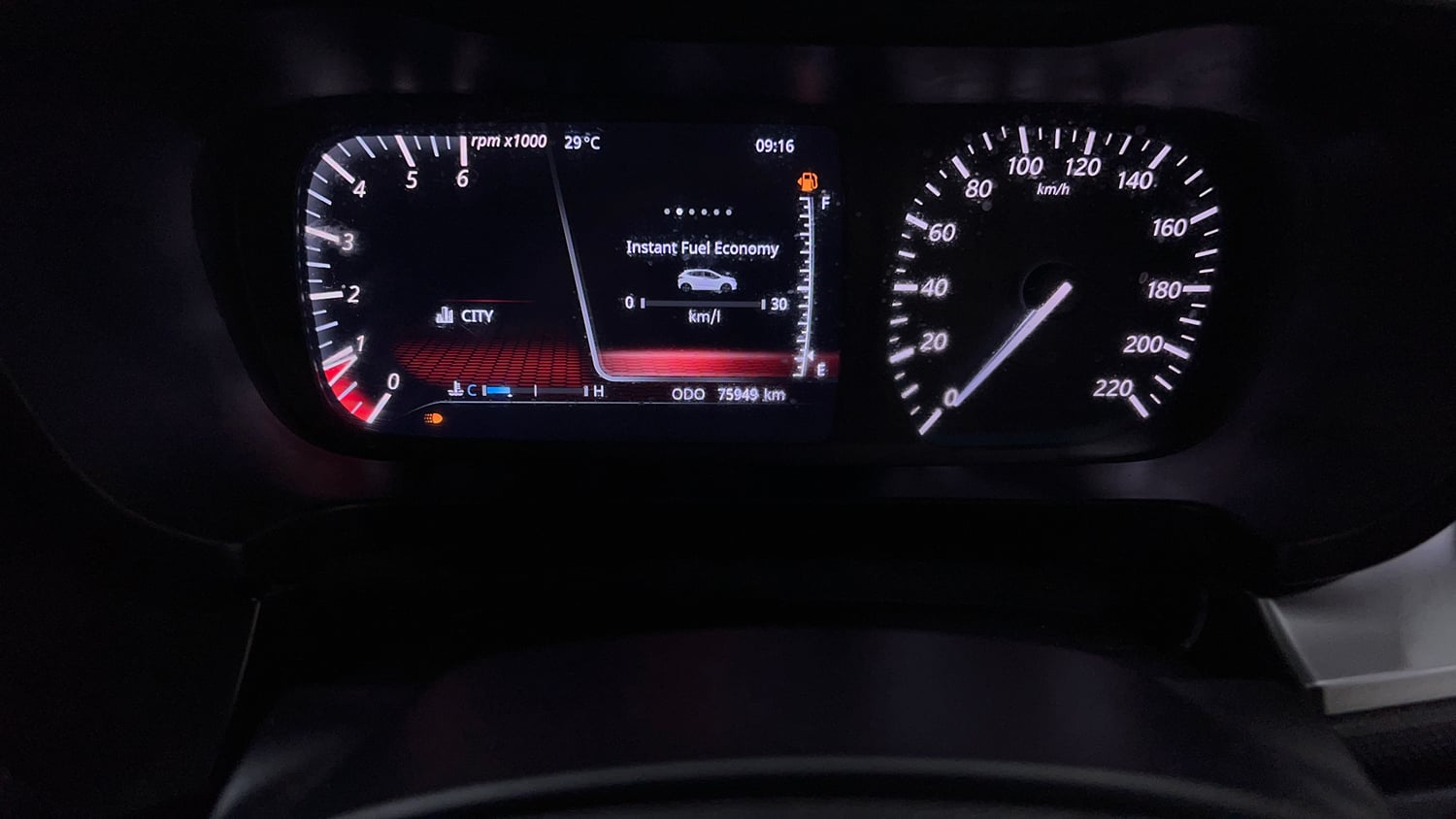 Used 2021 Tata Altroz XZ Diesel Diesel Manual interior CLUSTERMETER VIEW