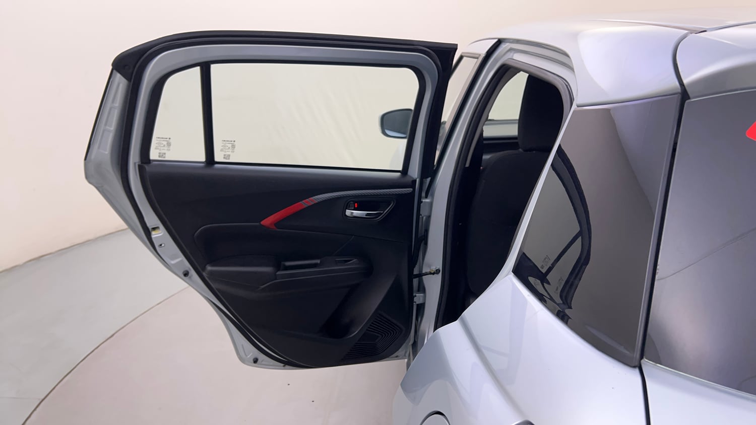 Used 2026 Maruti Suzuki Swift VXi (O) Petrol Manual interior LEFT REAR DOOR OPEN VIEW