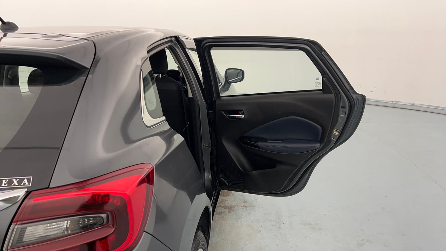 Used 2024 Maruti Suzuki Baleno Zeta MT Petrol Manual interior RIGHT REAR DOOR OPEN VIEW