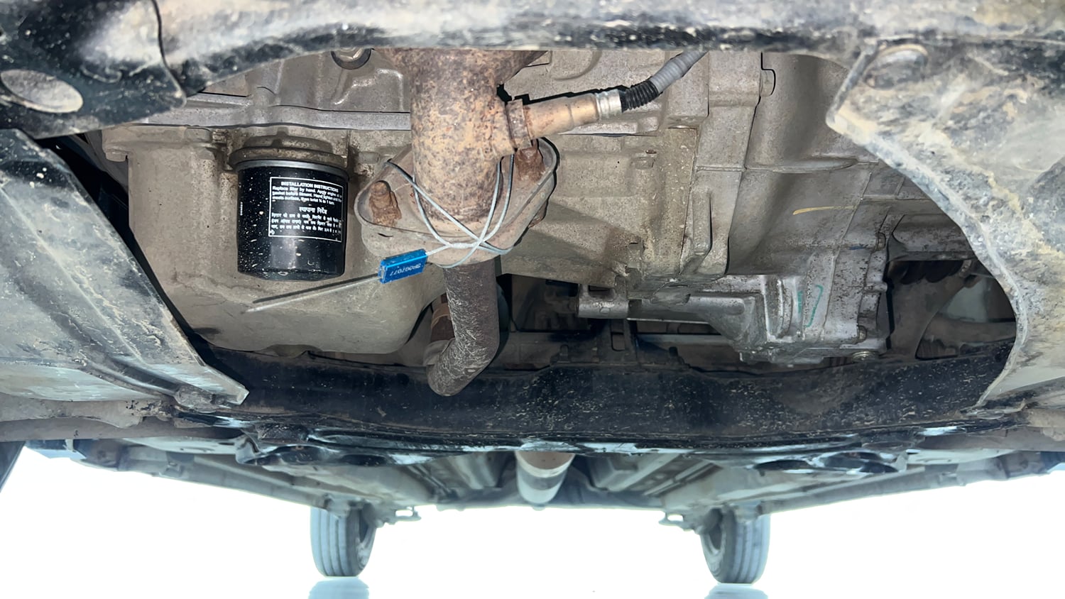 Used 2015 Maruti Suzuki Swift Dzire LXI (O) Petrol Manual extra FRONT LEFT UNDERBODY VIEW