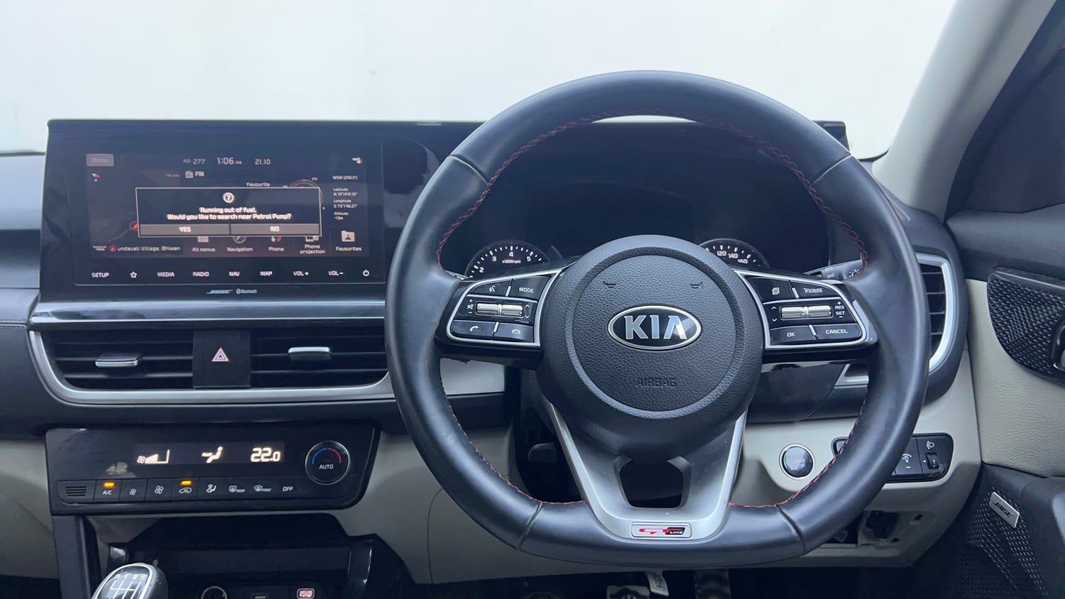 Used 2020 Kia Seltos GTX Plus 1.4 Petrol Manual interior STEERING VIEW