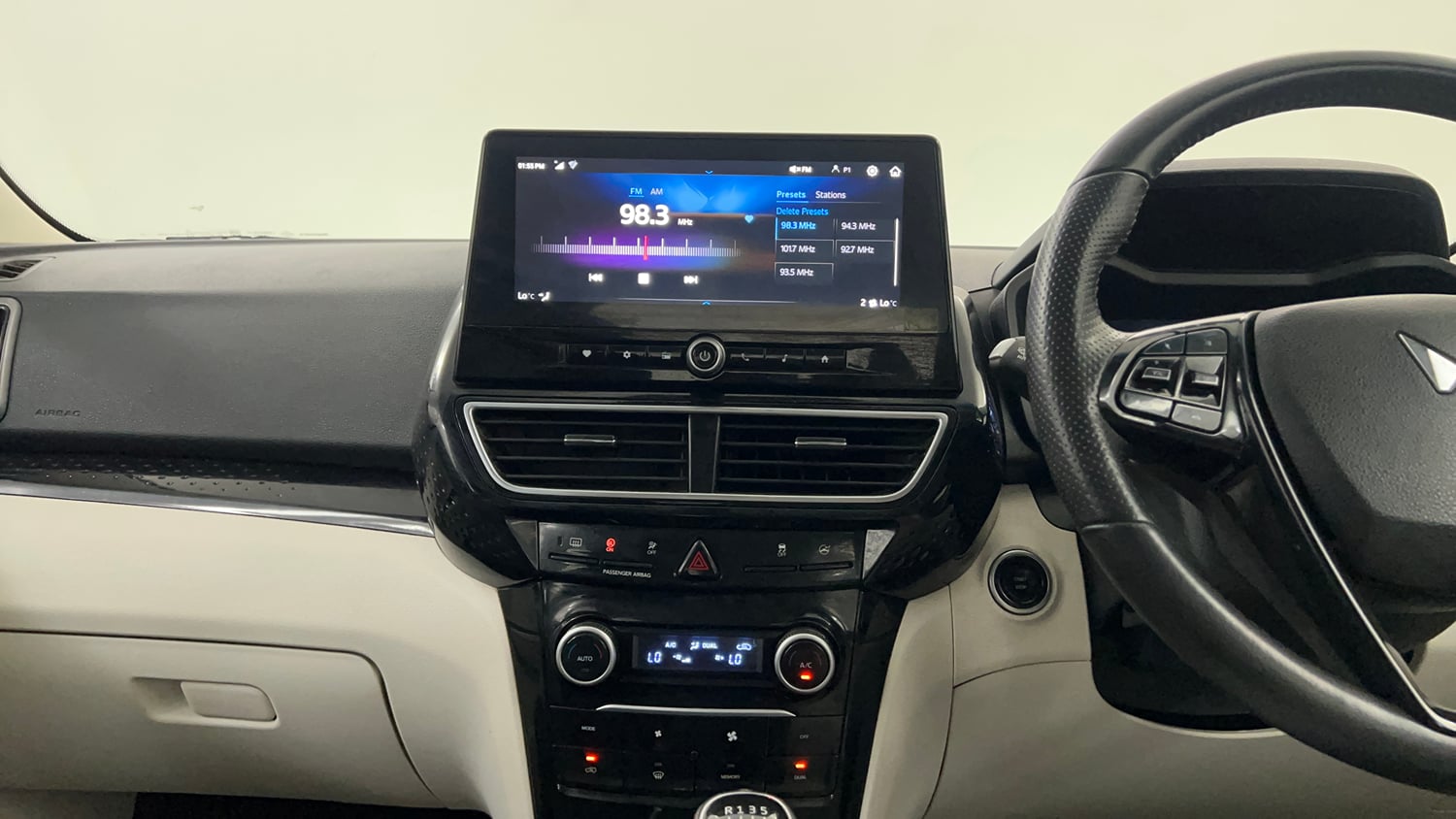 Used 2024 Mahindra XUV 3XO AX5 1.5 Diesel Diesel Manual interior MUSIC SYSTEM & AC CONTROL VIEW