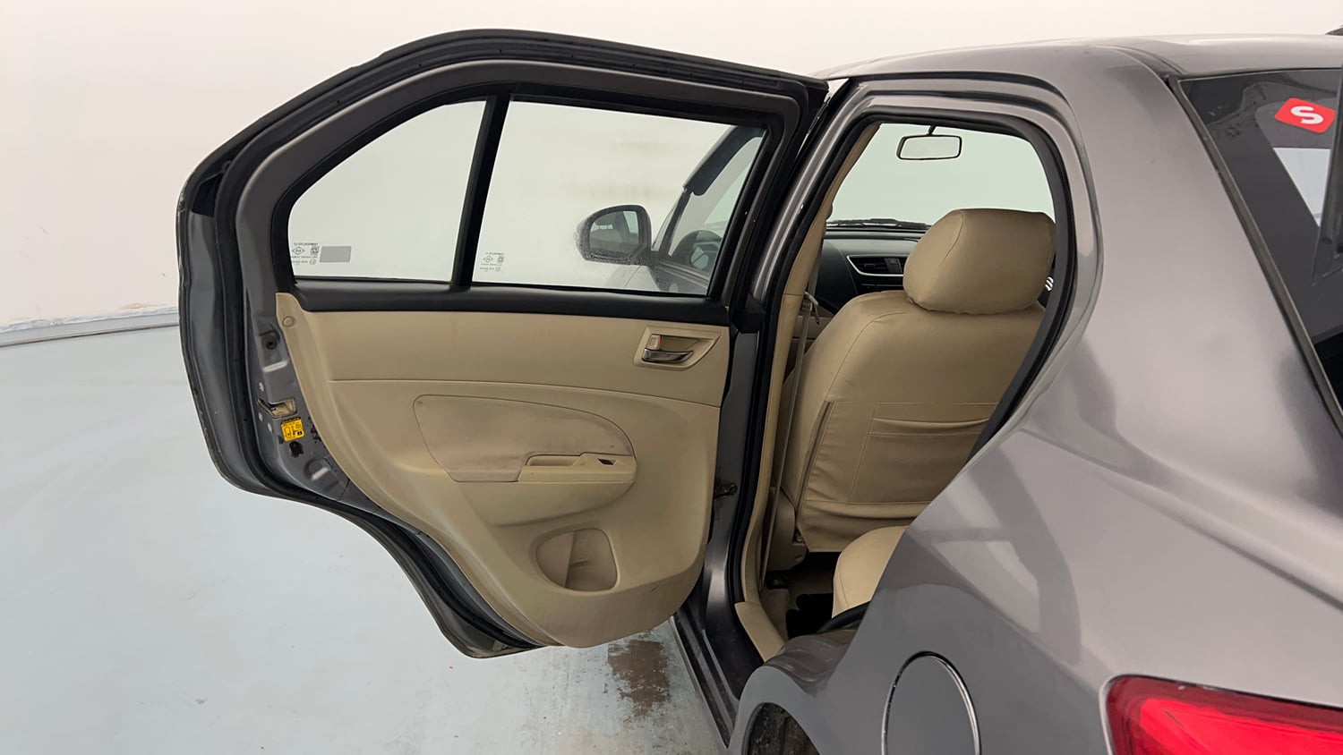 Used 2014 Maruti Suzuki Swift Dzire VDI Diesel Manual interior LEFT REAR DOOR OPEN VIEW