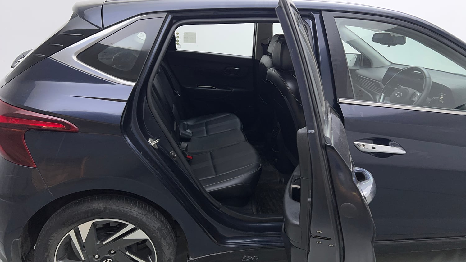 Used 2021 Hyundai New i20 Asta (O) 1.0 Turbo DCT Petrol Automatic interior RIGHT SIDE REAR DOOR CABIN VIEW