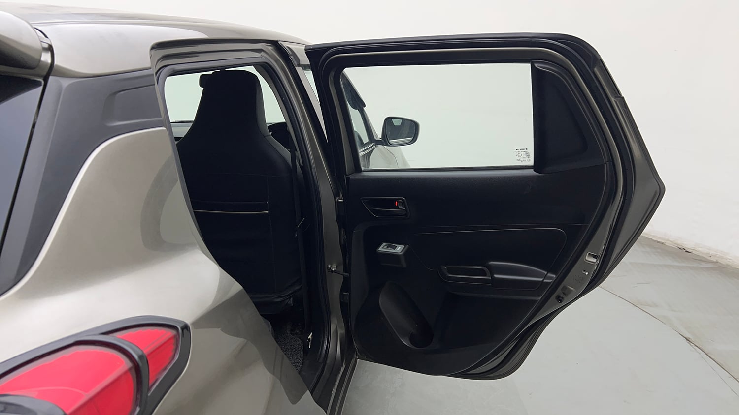 Used 2021 Maruti Suzuki Swift LXi Petrol Manual interior RIGHT REAR DOOR OPEN VIEW