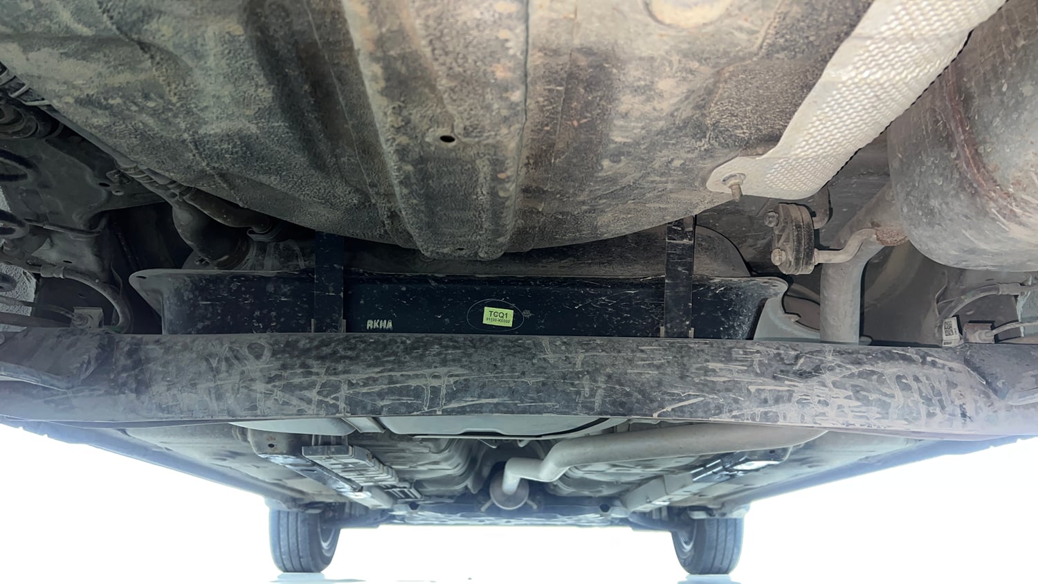 Used 2022 Hyundai Grand i10 Nios Sportz 1.2 Kappa VTVT Petrol Manual extra REAR UNDERBODY VIEW (TAKEN FROM REAR)