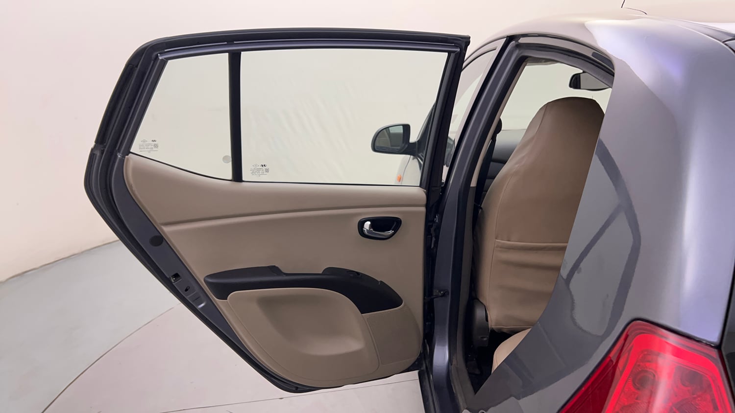 Used 2015 Hyundai i10 Sportz 1.1 iRDE2 Petrol Manual interior LEFT REAR DOOR OPEN VIEW