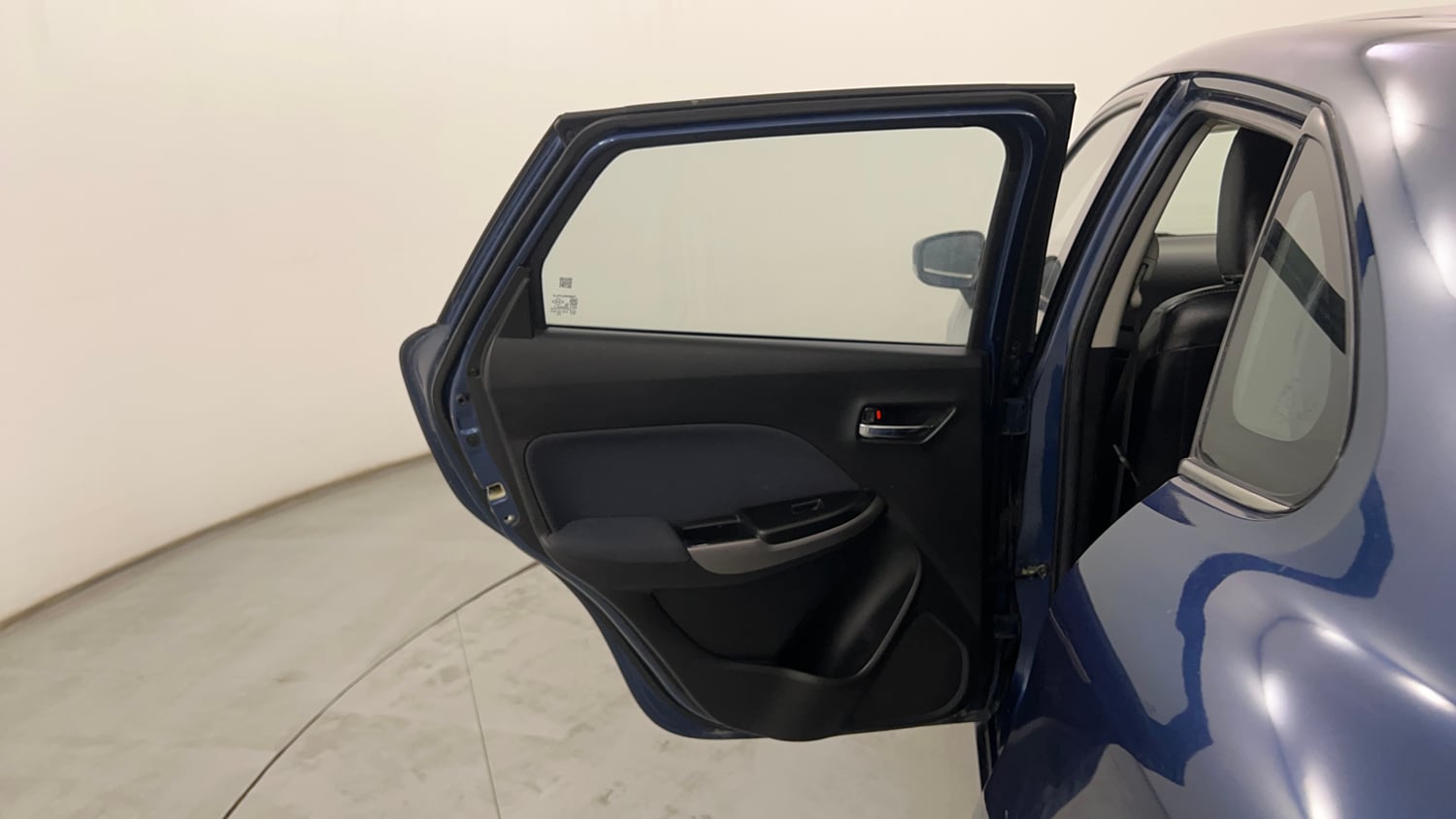 Used 2021 Maruti Suzuki Baleno Zeta Petrol Manual interior LEFT REAR DOOR OPEN VIEW
