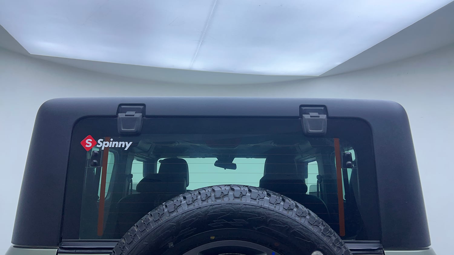 Used 2021 mahindra Thar LX Hard Top Petrol MT 4WD Petrol Manual exterior BACK WINDSHIELD VIEW
