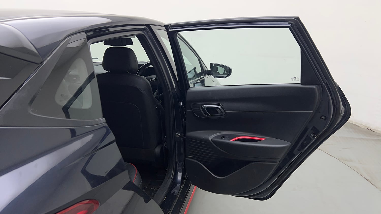 Used 2022 Hyundai i20 N Line N8 1.0 Turbo DCT Petrol Automatic interior RIGHT REAR DOOR OPEN VIEW
