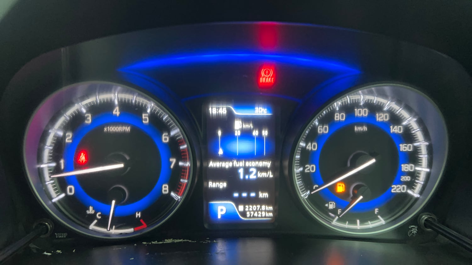 Used 2018 Maruti Suzuki Baleno Zeta 1.2 AT Petrol Automatic interior CLUSTERMETER VIEW