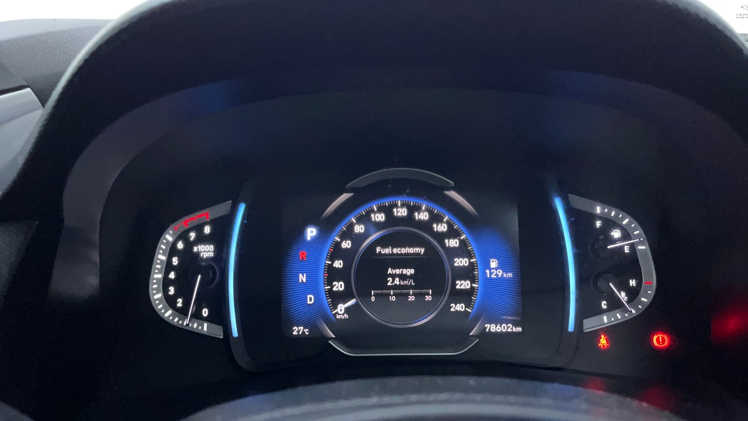 Used 2022 Hyundai Creta SX (O) 1.5 Petrol IVT Knight Petrol Automatic interior CLUSTERMETER VIEW