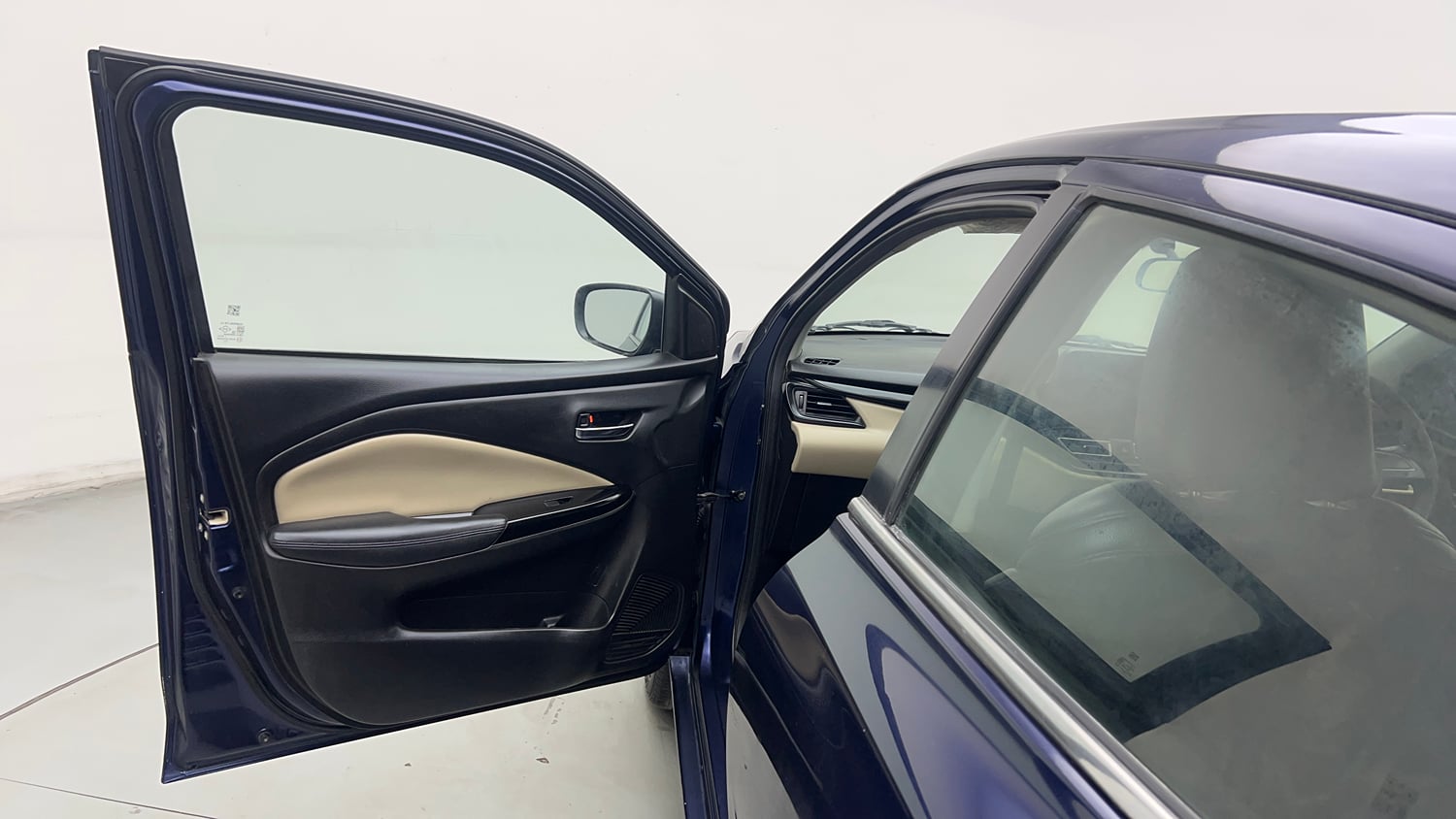 Used 2023 Toyota Glanza G Petrol Manual interior LEFT FRONT DOOR OPEN VIEW