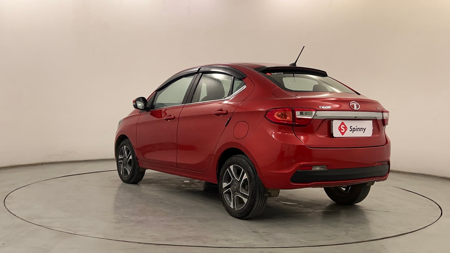 Used 2017 Tata Tigor Revotron XZ (O) Petrol Manual exterior LEFT REAR CORNER VIEW