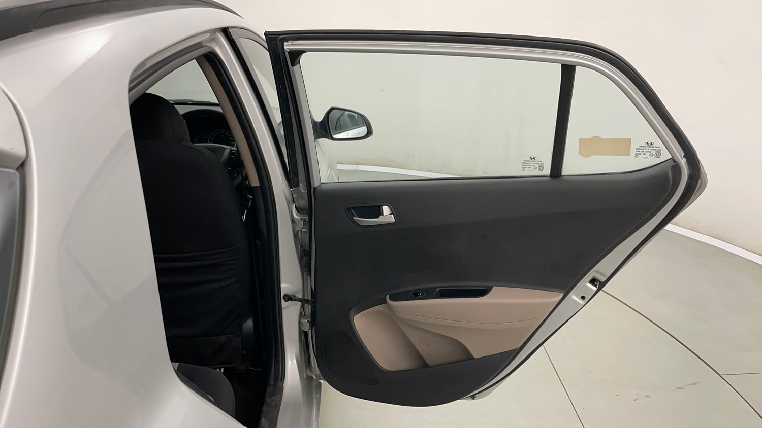Used 2017 Hyundai Grand i10 Sportz 1.2 Kappa VTVT Petrol Manual interior RIGHT REAR DOOR OPEN VIEW
