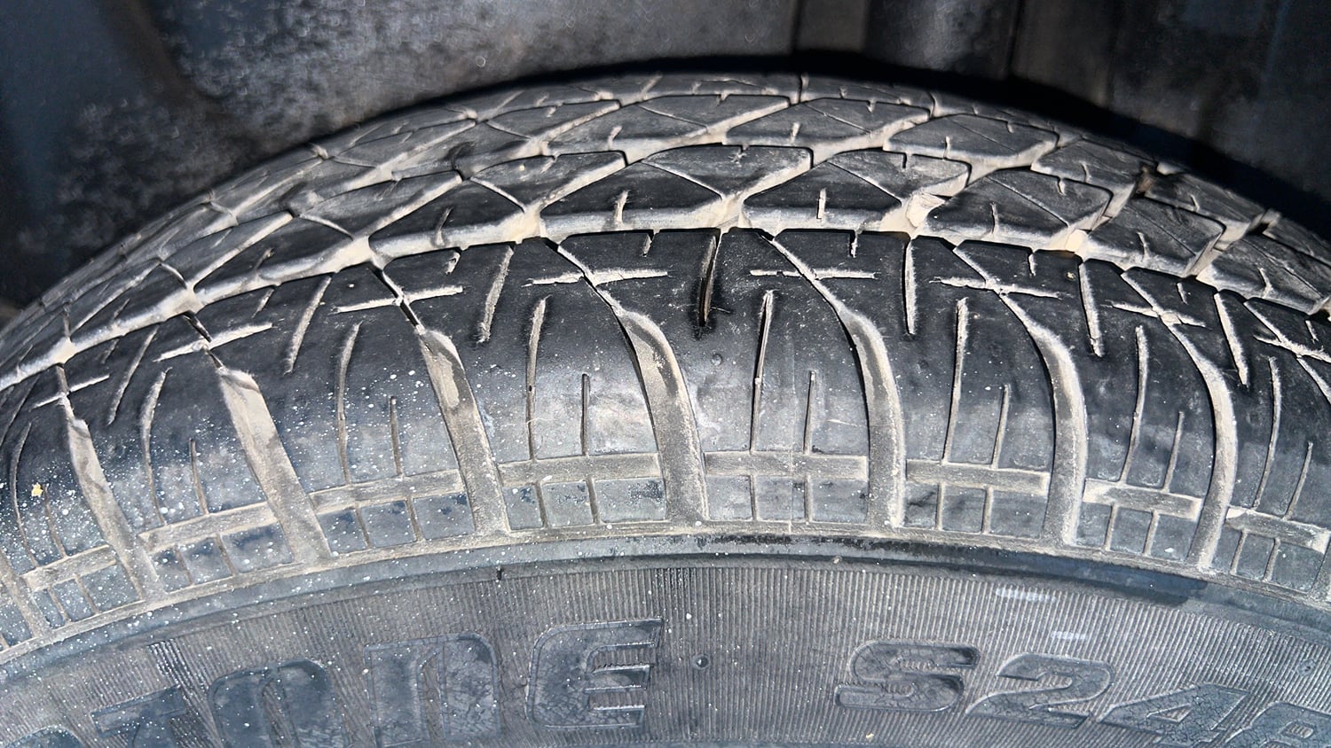 Used 2012 Maruti Suzuki Swift Dzire VXI Petrol Manual tyres LEFT REAR TYRE TREAD VIEW