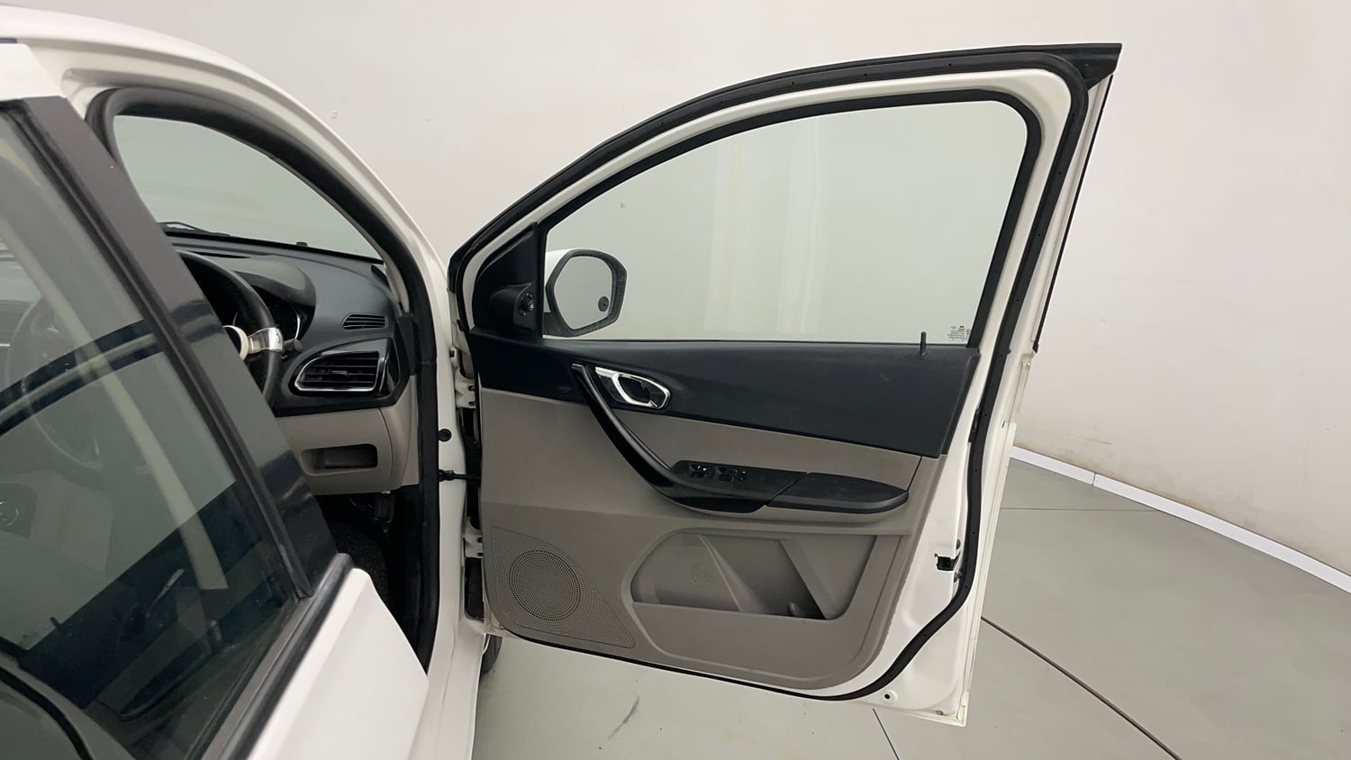 Used 2019 Tata Tiago Revotron XZ Plus Dual Tone Petrol Manual interior RIGHT FRONT DOOR OPEN VIEW