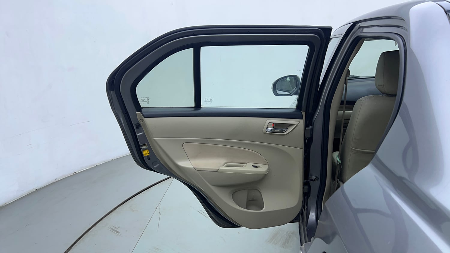 Used 2012 Maruti Suzuki Swift Dzire VXI Petrol Manual interior LEFT REAR DOOR OPEN VIEW