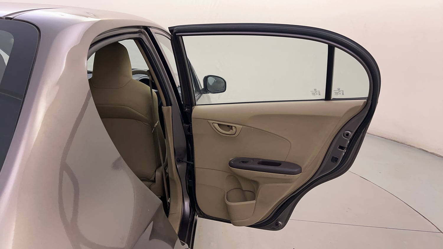 Used 2013 Honda Amaze 1.5 S i-DTEC Diesel Manual interior RIGHT REAR DOOR OPEN VIEW