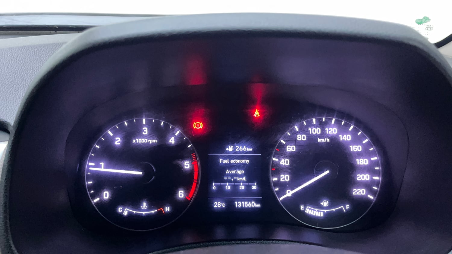 Used 2018 Hyundai Creta SX 1.6 CRDI (O) Diesel Manual interior CLUSTERMETER VIEW