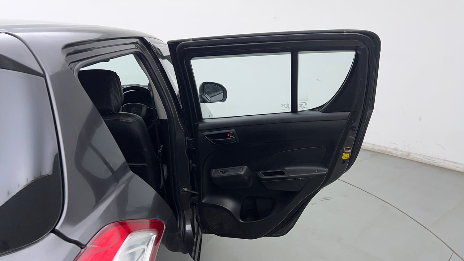 Used 2017 Maruti Suzuki Swift Lxi (O) Petrol Manual interior RIGHT REAR DOOR OPEN VIEW