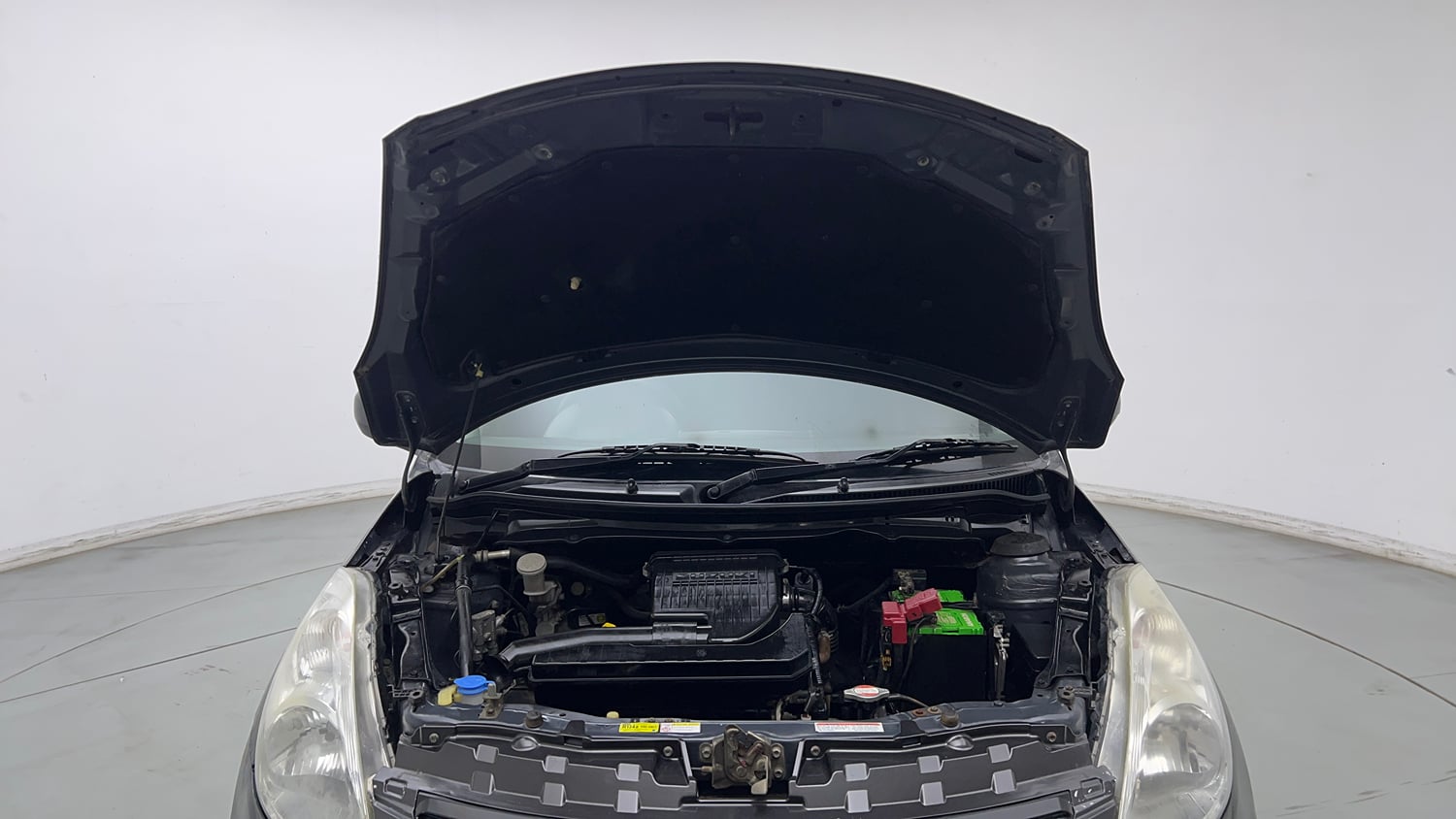 Used 2017 Maruti Suzuki Swift Lxi (O) Petrol Manual engine ENGINE & BONNET OPEN FRONT VIEW